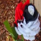Prodgf 6000Pcs A Set white red black devil eye rose flower seed
