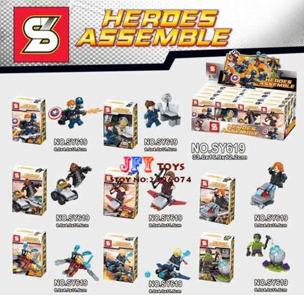 8pcs star wars super heroes The FORCE AWAKENS Rely Finn Storm Trooper building blocks SY619