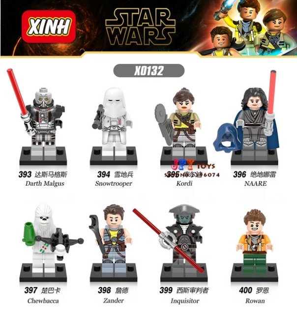 8pcs star wars super heroes The FORCE AWAKENS Rely Finn Storm Trooper building blocks X0132
