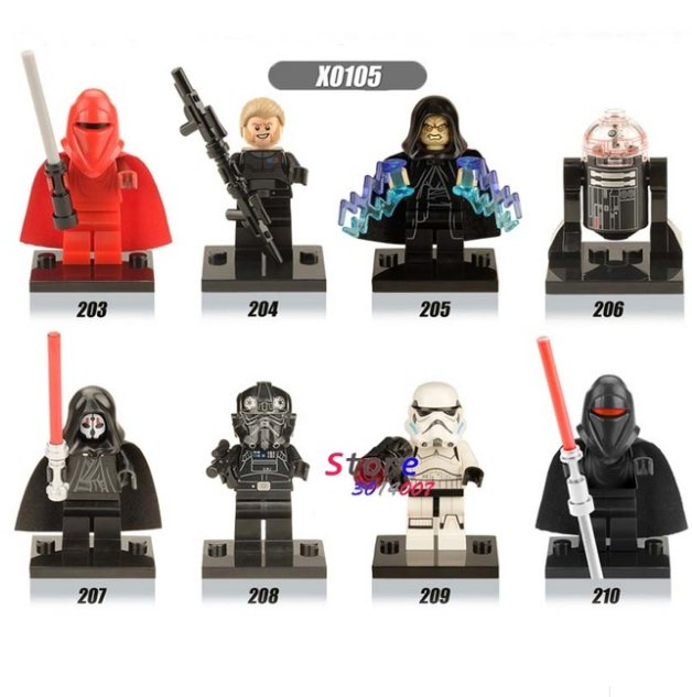 8pcs The Force Awakens Clone Trooper Commander Fox Rex Storm Series building blocks X0105