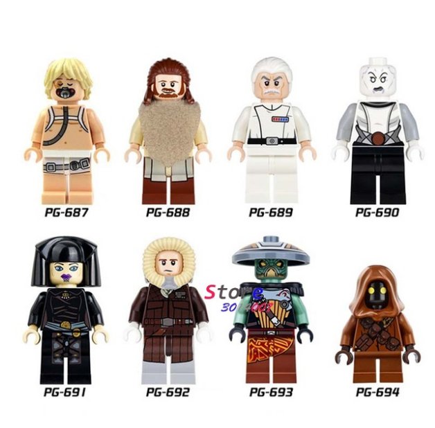 8pcs Star Wars Clone Trooper Figure Stormtrooper Commander Neyo Kylo Ren building block PG8037