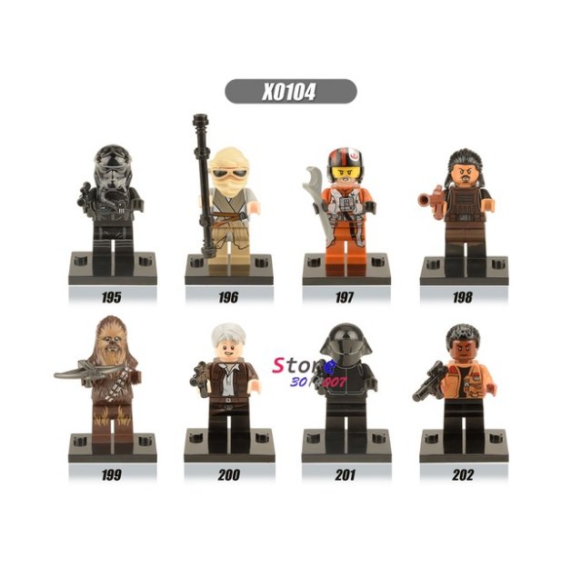 8pcs Star Wars Clone Trooper Figure Stormtrooper Commander Neyo Kylo Ren building block X0104