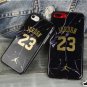 Fly Man Jordan 23 Cover case for iPhone X 8 7 6S 6 Plus Anti-Fade Marble pattern soft TPU