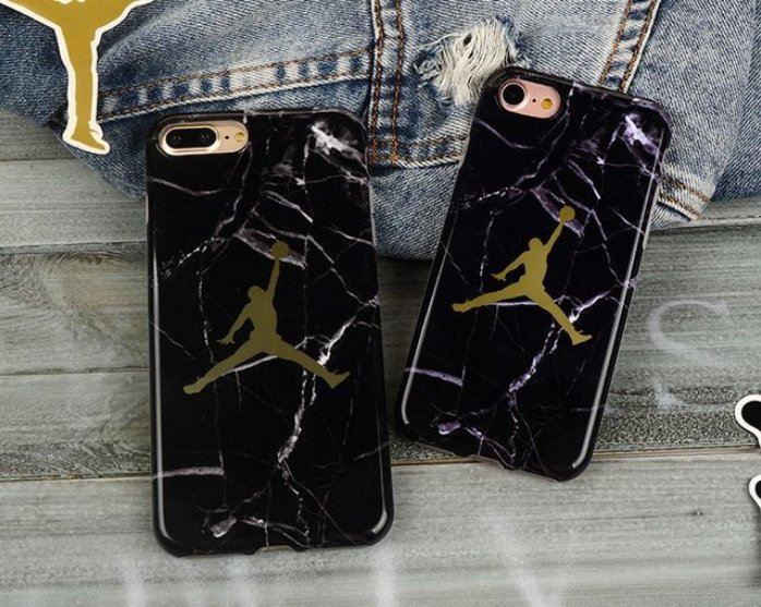 Fly Man Jordan 23 Cover case for iPhone X 8 7 6S 6 Plus Anti-Fade Marble pattern soft TPU