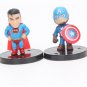4-5cm 12pcs/set Marvel Toys The Avengers Figure Set Q Version
