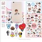 2018 Hot BT21 Stickers Fashion DIY Craft Photo Album Kpop BTS
