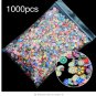 1000pcs/pack 3D Fruit Flowers Feather sticker Tiny Fimo Slices