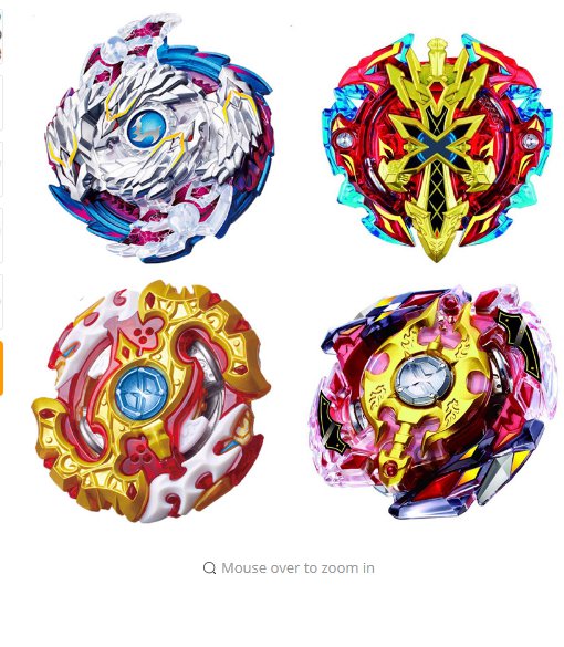 Spinning Top Beyblade BURST B105 B100 B110 Without Launcher