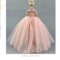 Dress + Veil / Pink Lace Party Dress Evening Gown Bubble skirt Clothing