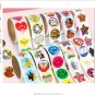 1 roll Korean Stationery Kawaii Label Sticker with 100pcs Stickers