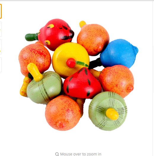 BOHS Classic Wooden Spinner Rotating Multicolour Fruits