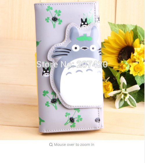Newest Long PU My Neighbor Totoro Cartoon Anime Manga Wallet,1pcs/pack