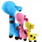 3pcs, BOHS Soft Plush Giraffe Family Set Blue Dad Mum Yellow Kids