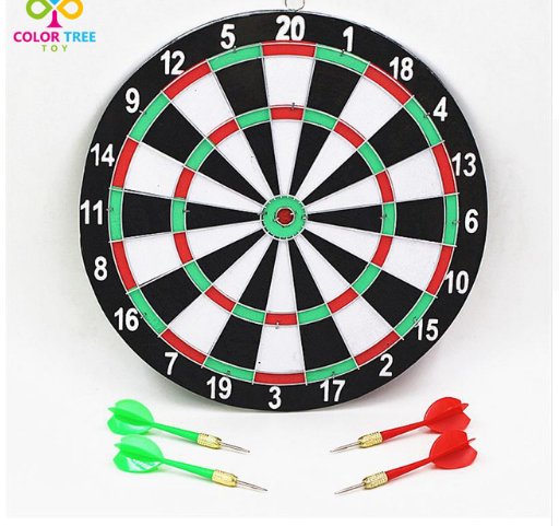 Kids Dart Board Set Double Sides Sports Toy Outdoor Indoor Children's Toy Dart Board