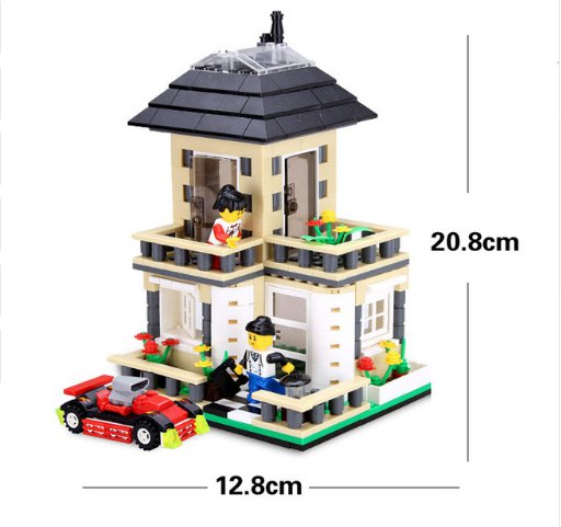 405pcs Wange Enlighten Building Blocks City House Villa Assembled