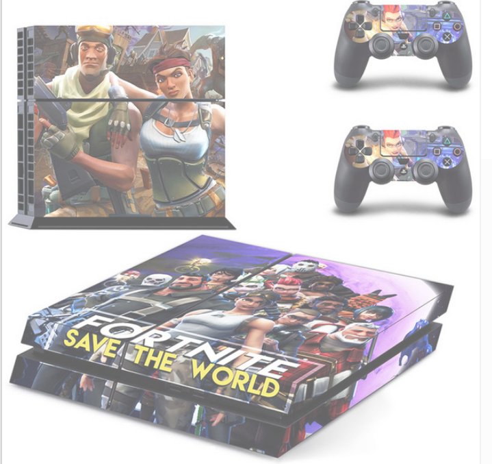 F Vinyl Decal PS4 Skin Sticker for Sony Playstation 4 Console + Two Controllers