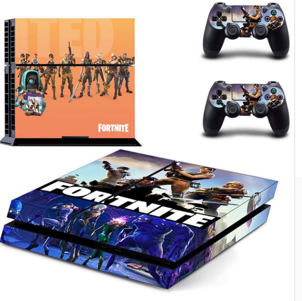F Vinyl Decal PS4 Skin Sticker for Sony Playstation 4 Console + Two Controllers