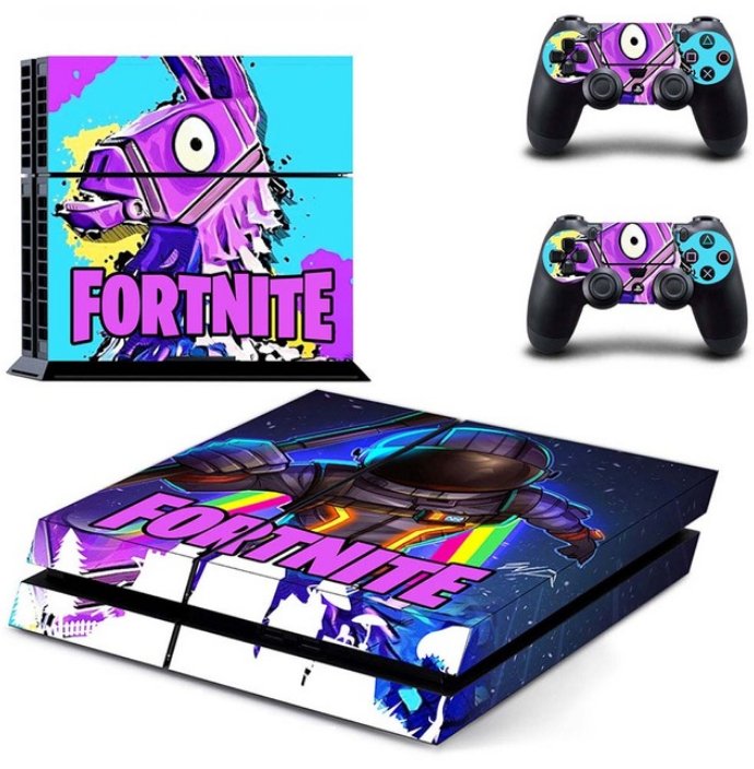 F Vinyl Decal PS4 Skin Sticker for Sony Playstation 4 Console + Two Controllers