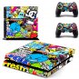 Colorful Decals Vinly PS4 Skin Cover Sticker Cover for Sony PS4 and 2 controller skins