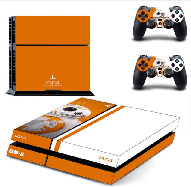 Vinyl Decal Skin Sticker Star Wars BB-8 Robot for PS4 System Console and Controllers