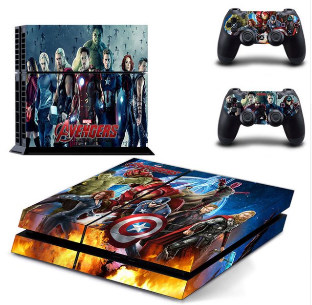 Superman VS Batman Vinyl Decal Protect Film PS4 Consol+Controller Skins Sticker For Sony PS4 Cover