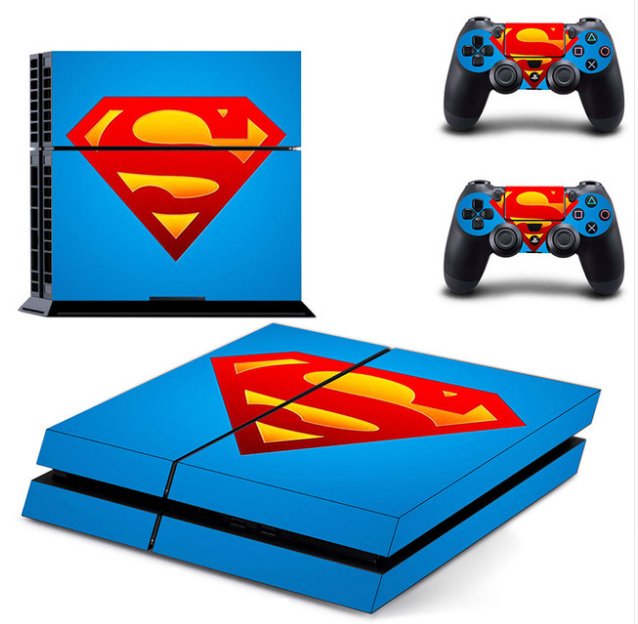 Superman VS Batman Vinyl Decal Protect Film PS4 Consol+Controller Skins Sticker For Sony PS4 Cover