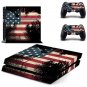 USA Flag America Vinyl Decal Flag Sticker For Sony PS4 Console Skins+PS4 Controller Skin Stickers
