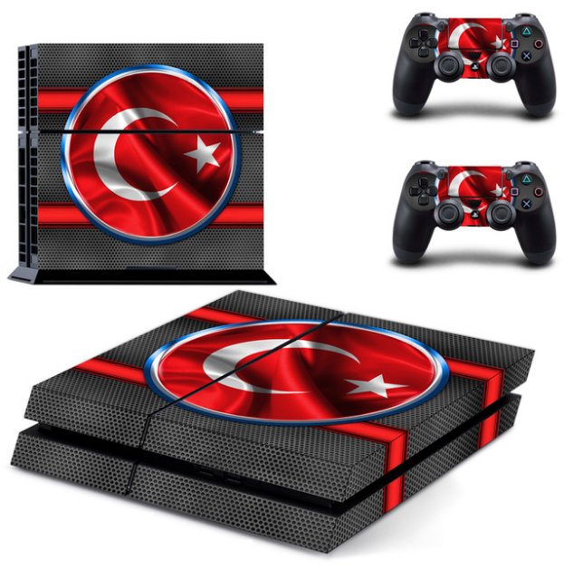 Turkey Flag Vinyl Decal Skin Sticker Cover for Sony PS4 PlayStation 4 and 2 controller skins