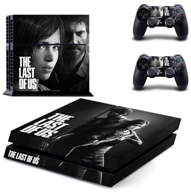 THE LAST OF US PS4 Console Designer Skin Sticker for Sony PS4 System+2Decals for PS4 Dualshock