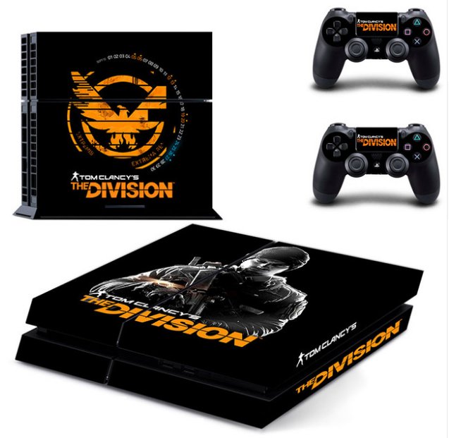 Tom Clancys The Division PS4 Skin Sticker Decal Cover For Sony PS4 Console+2controller skins
