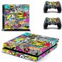 Graffiti Vinyl Cover Decal PS4 Skin Sticker for Sony PS4 Console+2 Controller for PS4 Accessories