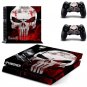 The Punisher PS4 Skin Sticker for Sony Playstation 4 Console System and PS4 Two Controller Skins