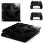 Captain America Whole Body Vinyl Skin Sticker Decal Cover for PS4 System Console+Controllers
