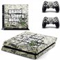 GTA 5 New Design Vinyl Decal Skin PS4 Console Cover For PS4 Console+2Pcs Controller Protective Skins