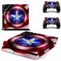Captain America PS4 Skin Sticker For Sony PS4 Console protection film and 2 Controller