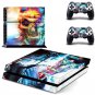 Halloween Hit The Color Skull Vinyl Skin Sticker Cover for Sony PS4 PlayStation 4+2 controller skins