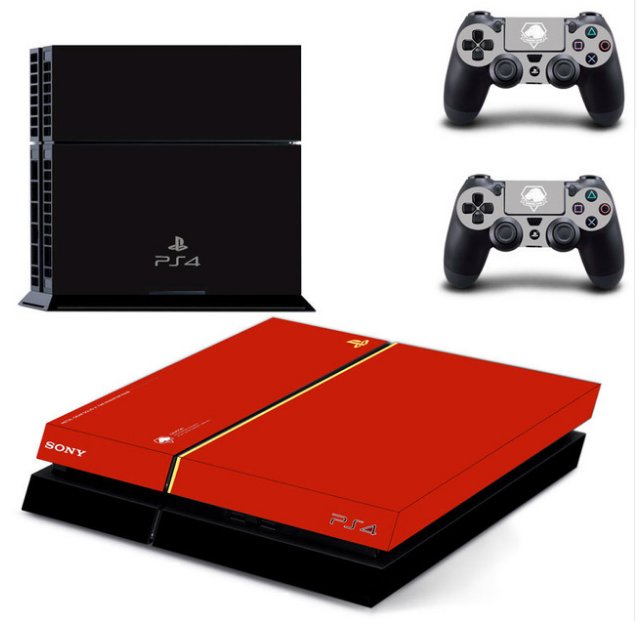Metal Gear Solid 5 for Playstation 4 PS4 Phantom Pain Limited Edition Vinyl Decal Skin Sticker Red