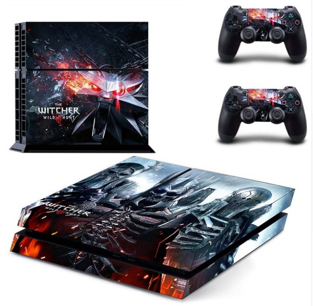 The Witcher Vinyl Cover Decal PS4 Skin Sticker for Sony PS4 Console+2 Controller Skins Stickers