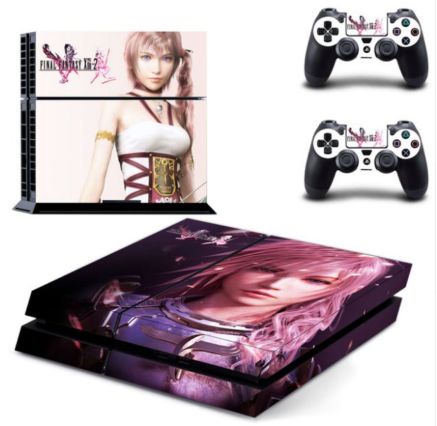 Final Fantasy XIII-2 Decals Vinly PS4 Skin Cover Sticker Cover for Sony PS4 + 2 controller skins