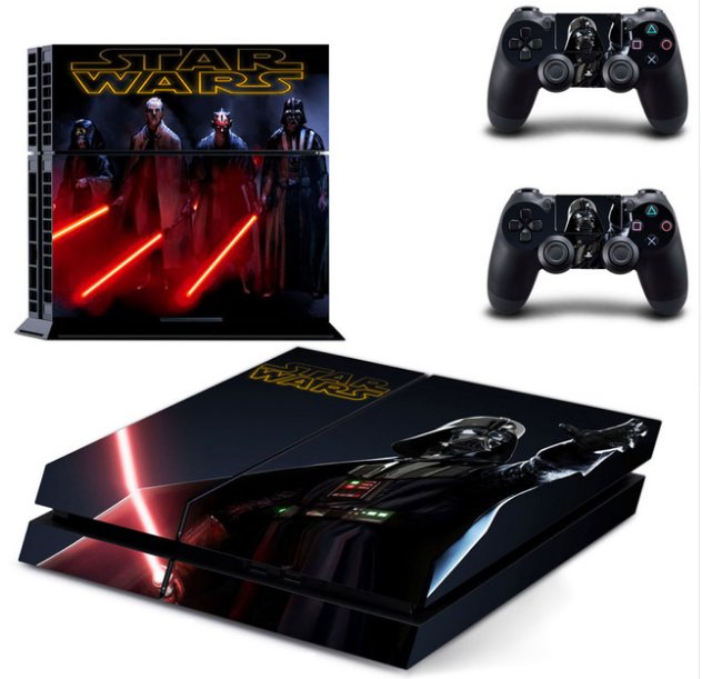 Skin Sticker Decal Cover Star Wars for Sony PS4 PlayStation 4 Console and 2 controller skins
