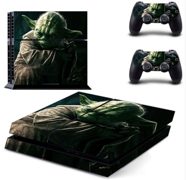 Star Wars:YODA Cover Decal PS4 Skin Sticker for Sony PlayStation Console & 2 Controller Skins