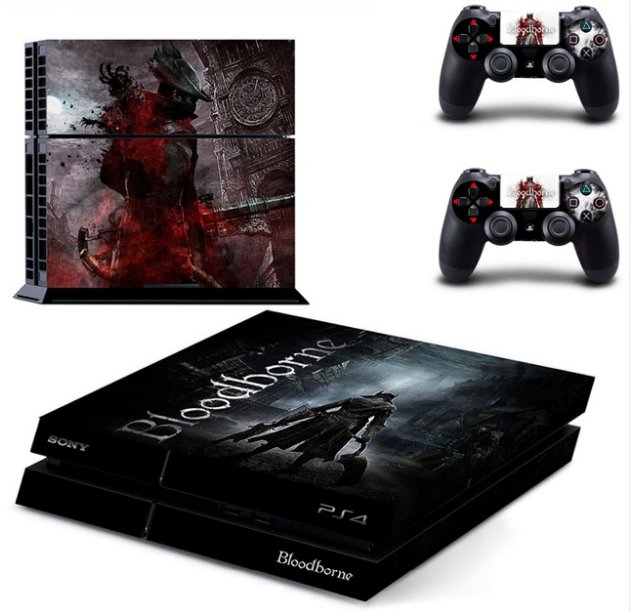 Blood Borne Vinyl Decal Design Skin PS4 Stickers For PS4 System + 2PCS Decals Skins Of Controller