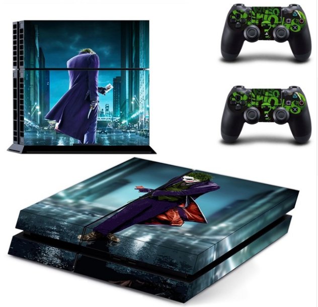 The Joker PS4 Skin Sticker for Sony Playstation 4 Console System and PS4 Two Controller Skins