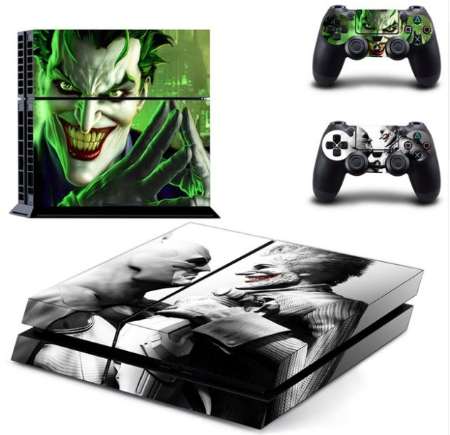 Joker Vinyl Skin PVC PS4 Skin Stickers For PS4Console+2Pcs Controller Skin Protective Film Cover
