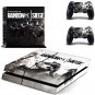 Tom Clancy's Rainbow Six Siege PS4 Skin Sticker Decal Cover For Sony PS4 Console+2 controller skins
