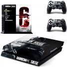 RAINBOW SIX SIEGE PS4 Skin Sticker Decal Cover For Sony PS4 Console+2 controller skins