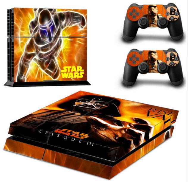 Vinyl Decals Skin Sticker Cover for PS4 2 Controllers Sticker-Star Wars: Episode III-Revenge