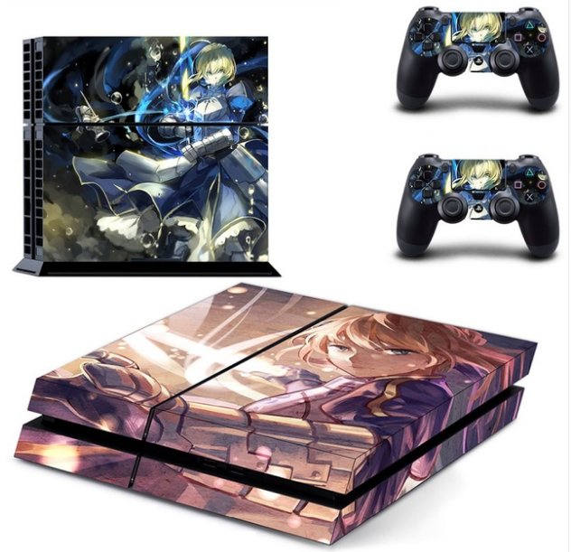 Cover Skin Sticker for Sony PS4 & 2 Controller Skins Anime Girl For PS4 Dualshock Vinyl Decal