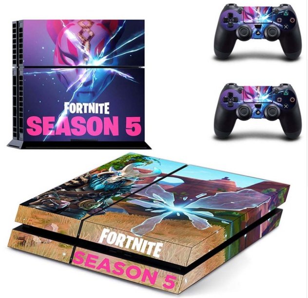 PS4 Vinyl Skin Sticker Cover for PS4 System Console + Controllers - F Season 5