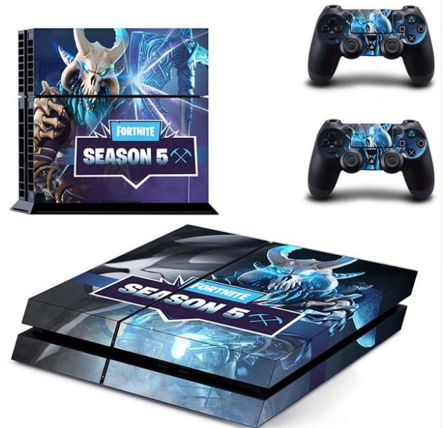 PS4 Vinyl Skin Sticker Cover for PS4 System Console + Controllers - F Season 5